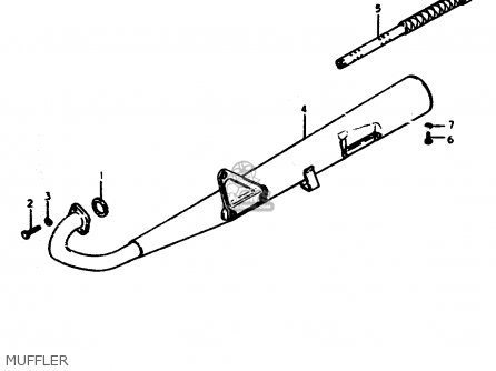 MUFFLER - ZR50SLK 1981 (X) (E02 E21)