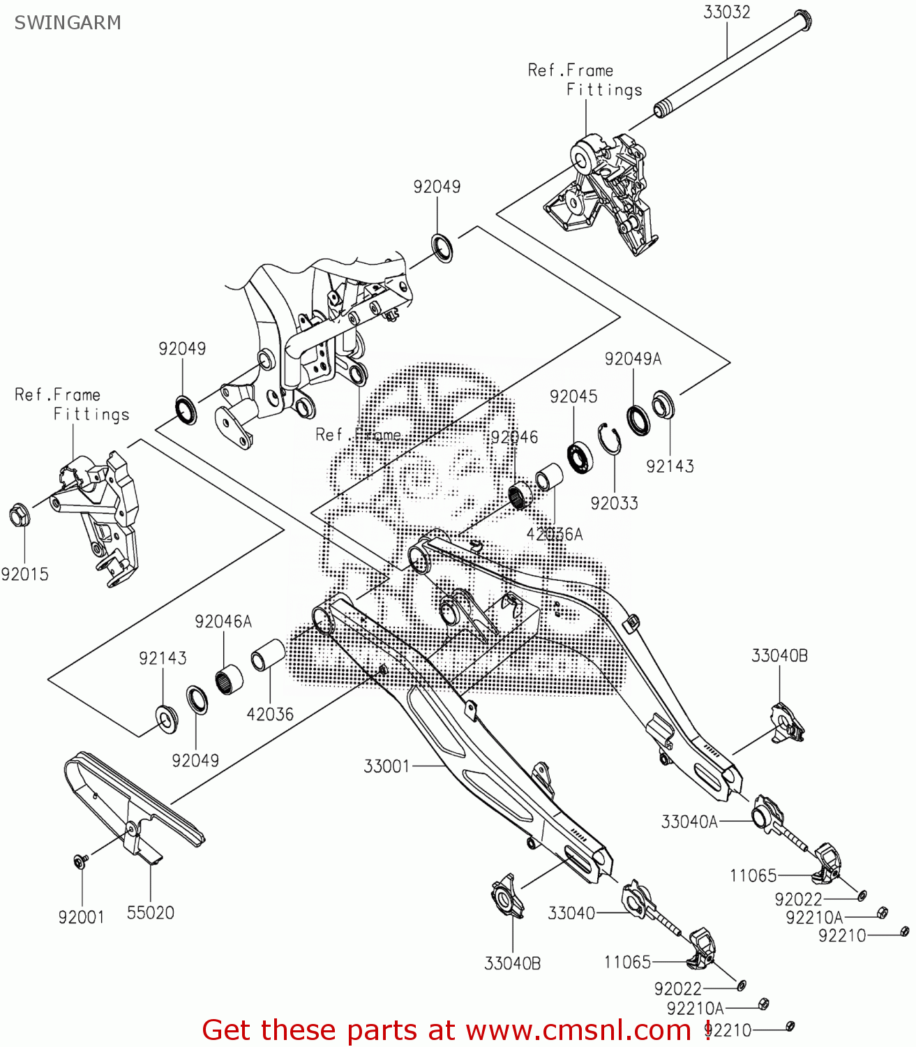 Kawasaki ARM-COMP-SWING,F.S.BL 33001066318R