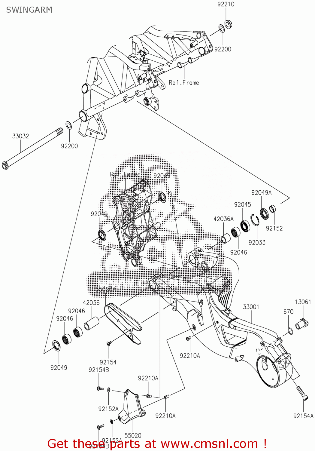 Kawasaki ARM-COMP-SWING,M.F.S. 33001068646R