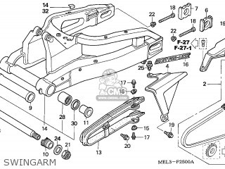 (52200-MEL-505) SWINGARM SUB ASSY (52200-MEL-505) SWINGARM SUB ASSY
