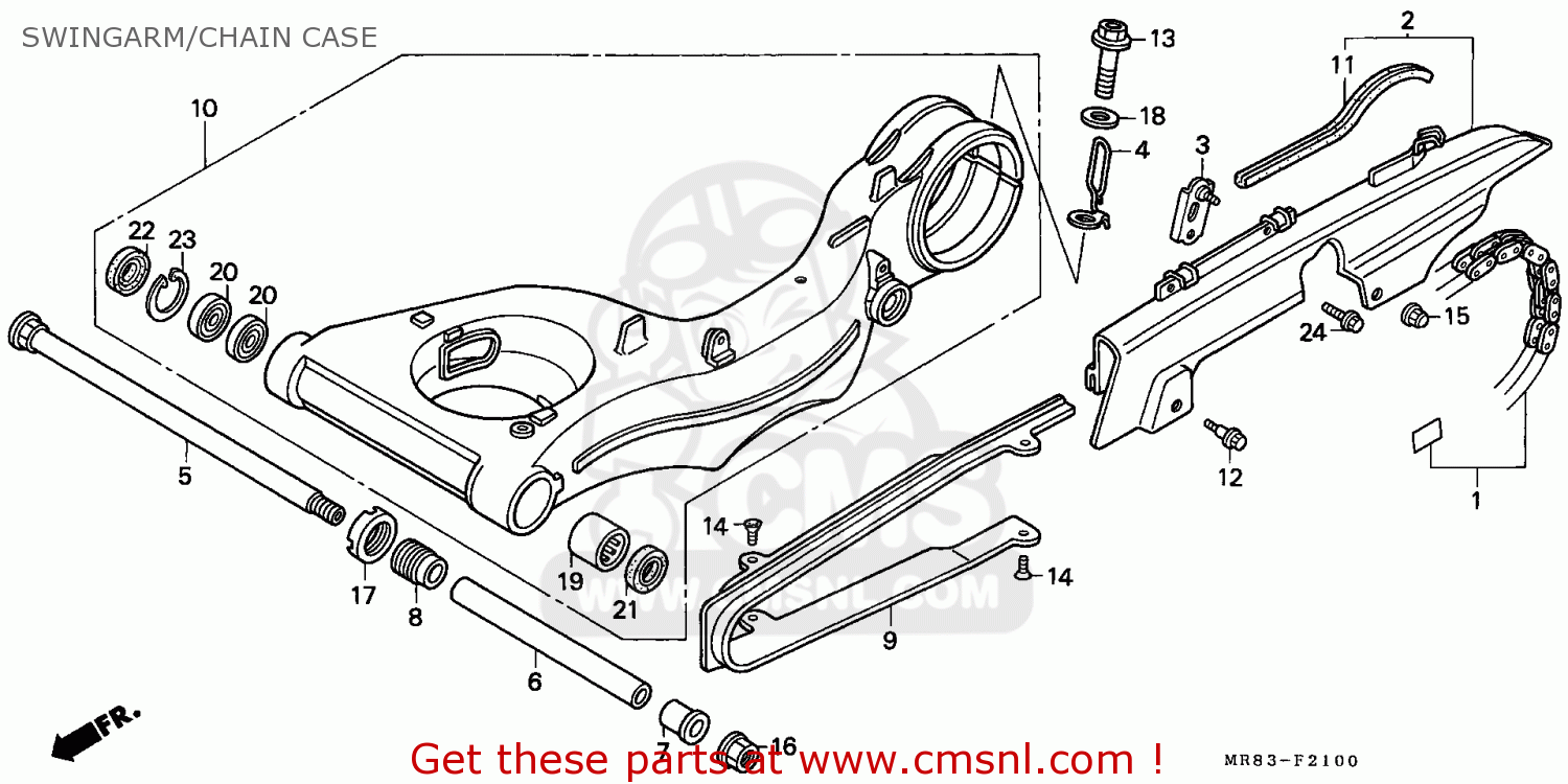 52101MR8000 Bolt,swing Arm Pi Honda buy the 52101MR8000 at CMSNL