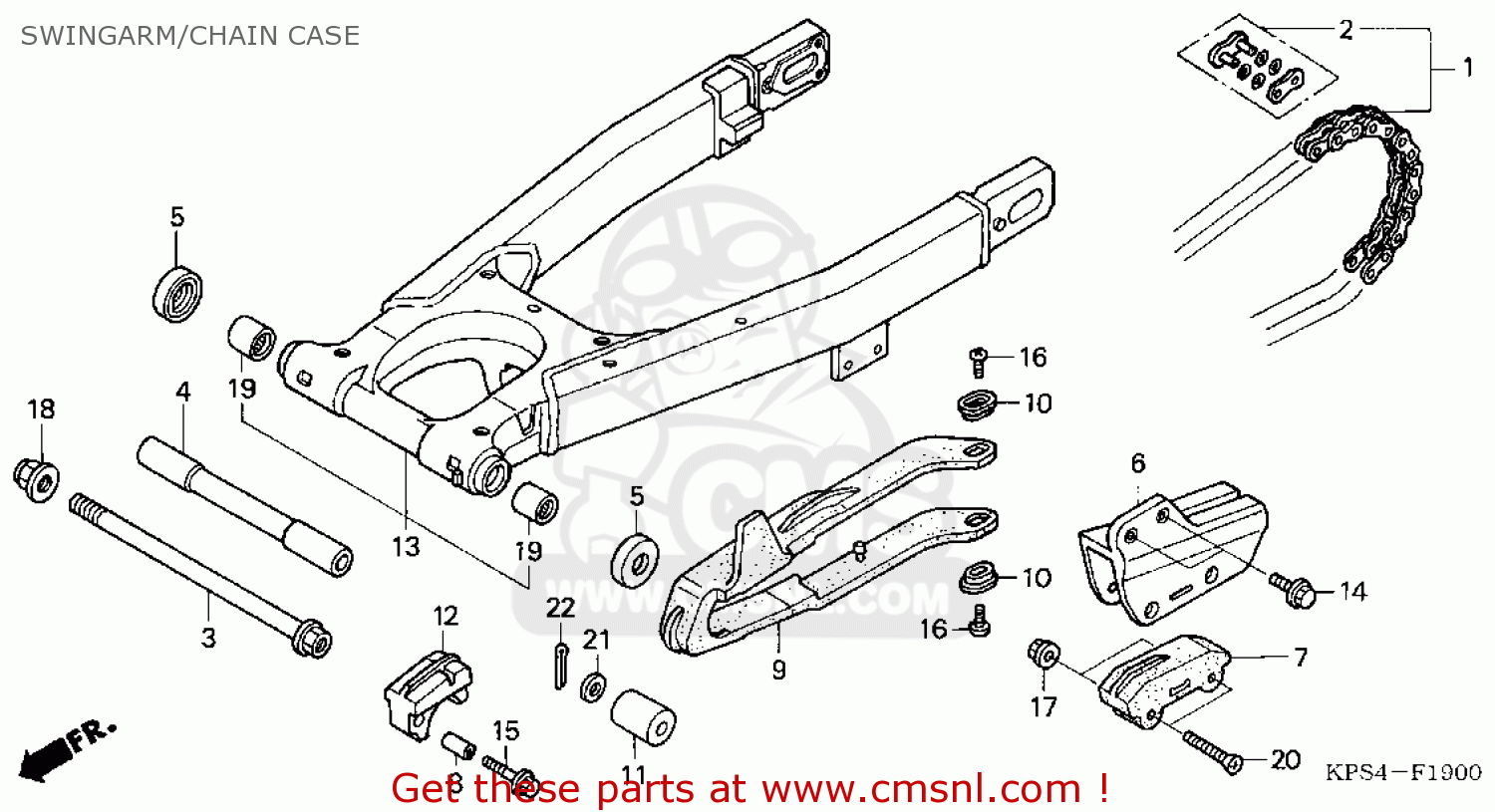 52200KPS900 Swingarm Sub Assy Honda Buy The 52200 KPS 900 At CMSNL