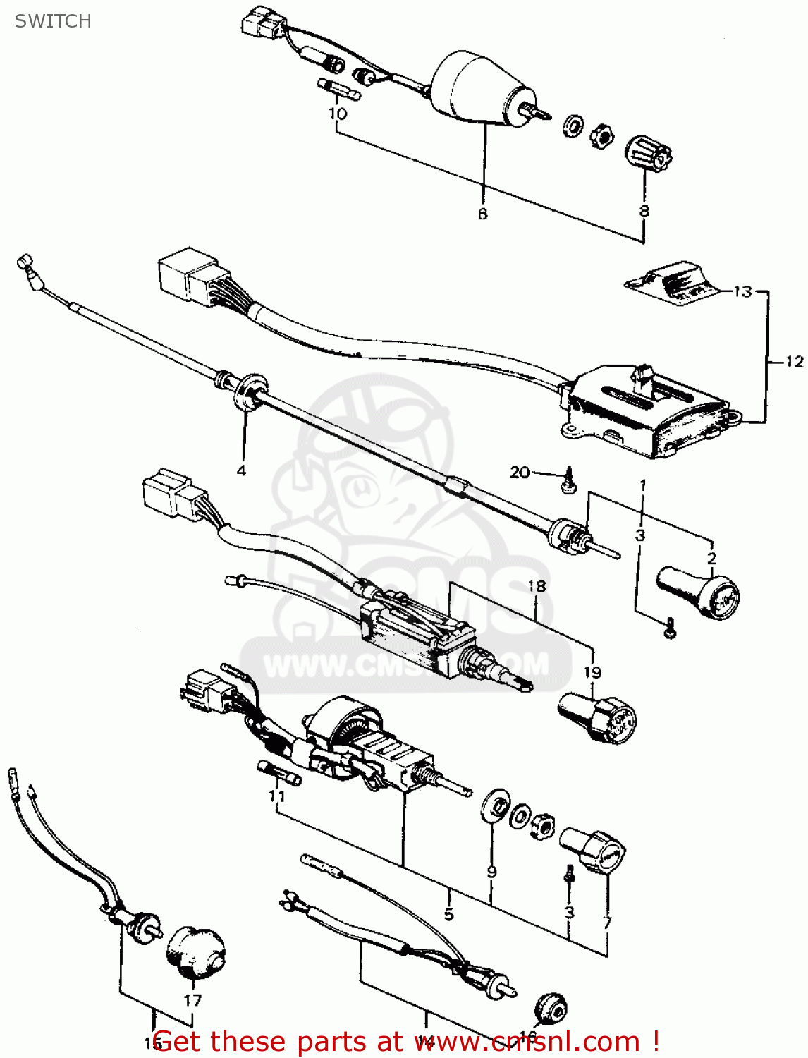 35450634675 Switch, Wiper Honda buy the 35450634675 at CMSNL