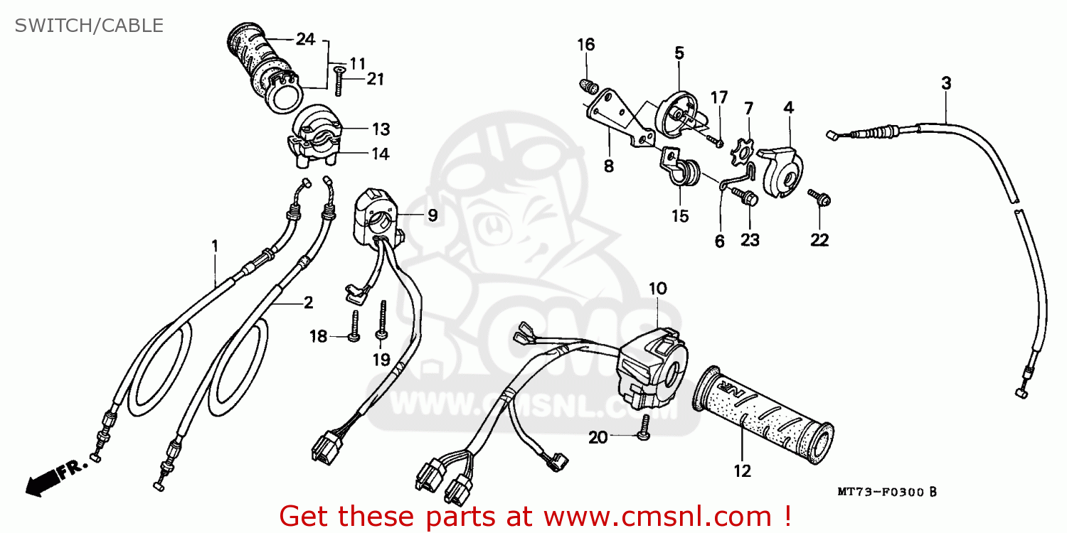 17950MT7000 Cable Comp.,choke Honda buy the 17950MT7000 at CMSNL