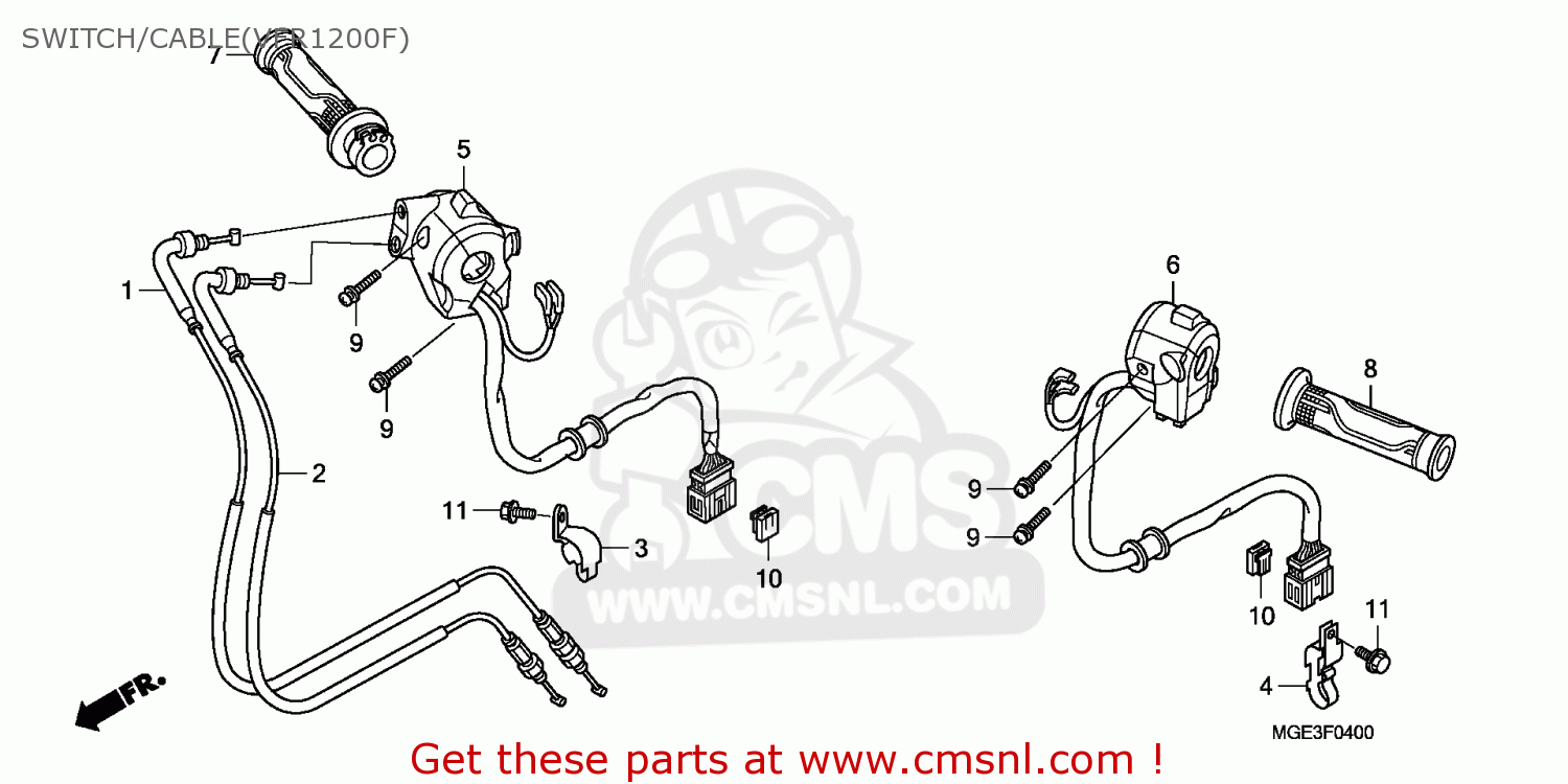 Honda SW ASSY,LT ENGSTO 35150MGE681 Honda SW ASSY,LT ENGSTO 35150MGE681