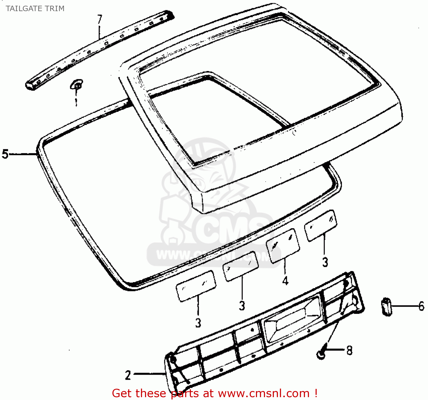 90685671003: Clip,canoe Honda - buy the 90685-671-003 at CMSNL