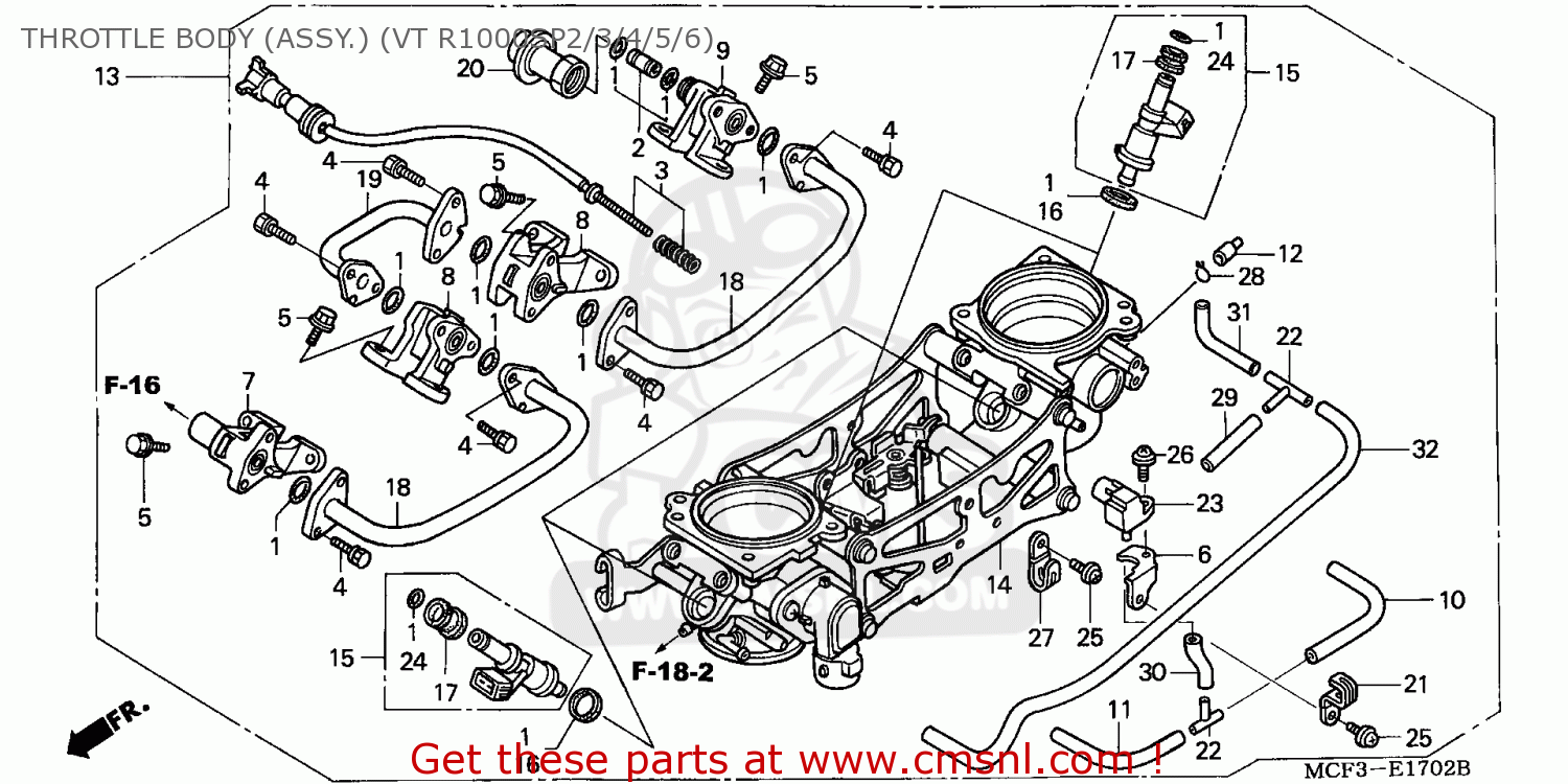 PIPE COMP A,FUEL for RVT1000R RC51 2003 (3) USA - order at CMSNL