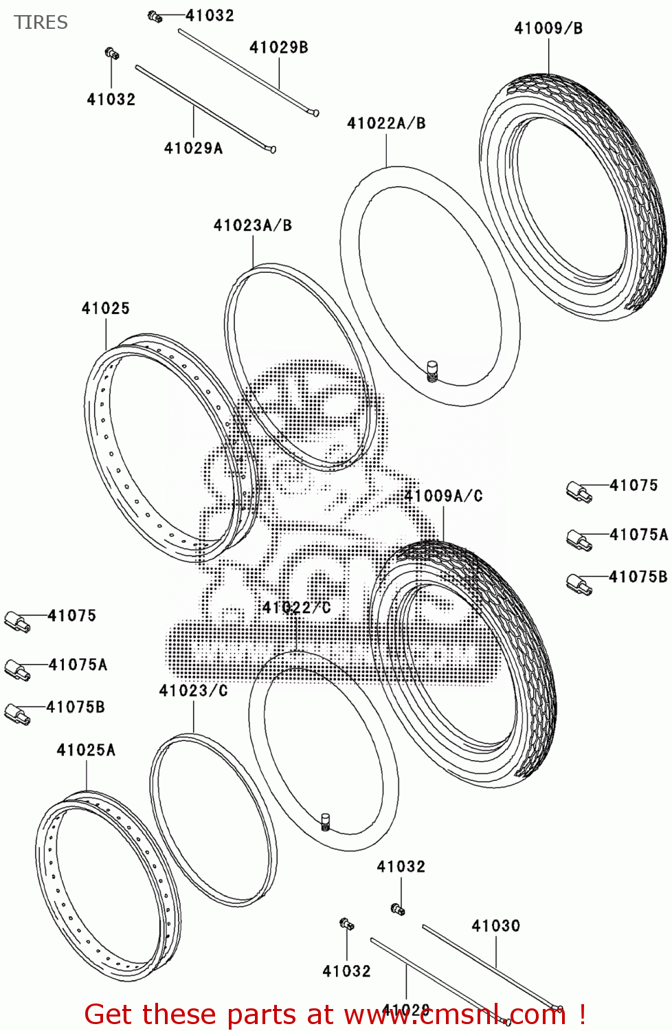 Kawasaki BAND-RIM 410231086 Kawasaki BAND-RIM 410231086