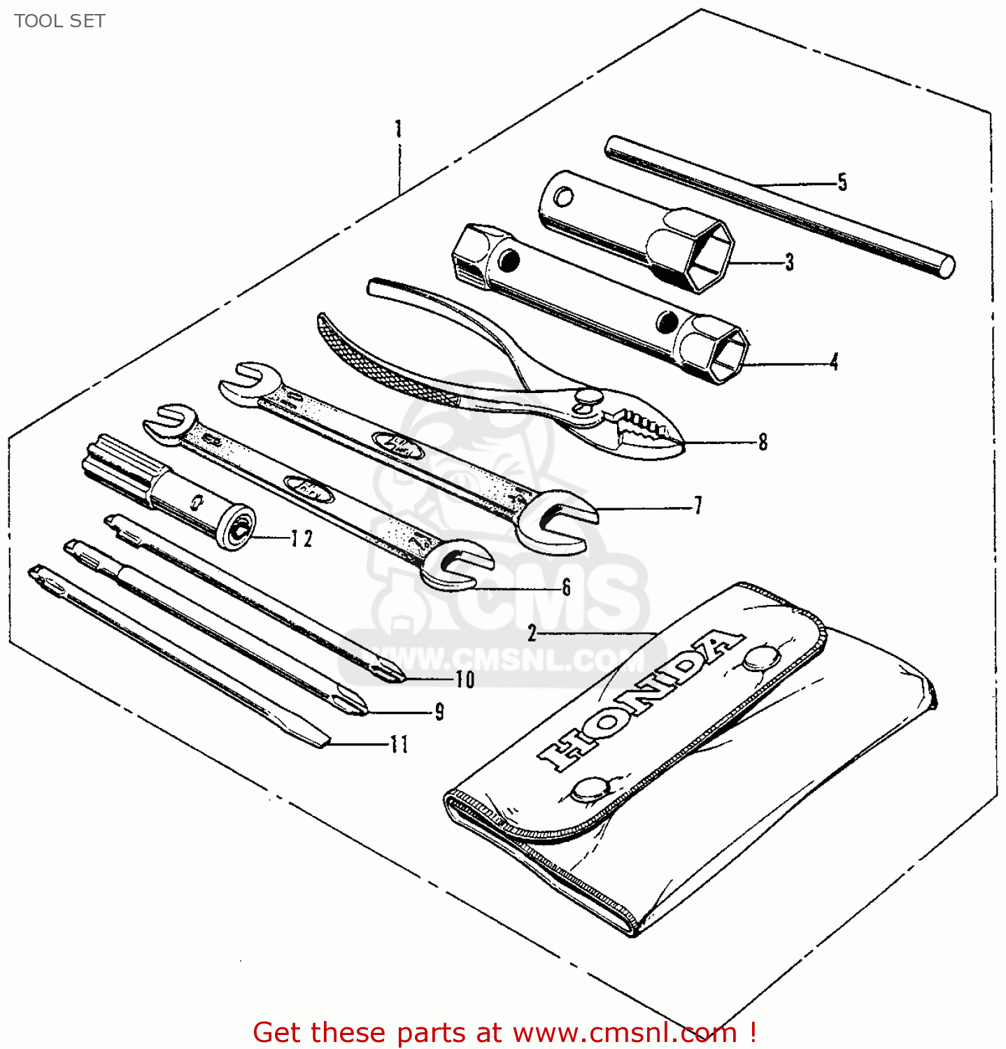 89010090000 Tool Set Honda buy the 89010090000 at CMSNL