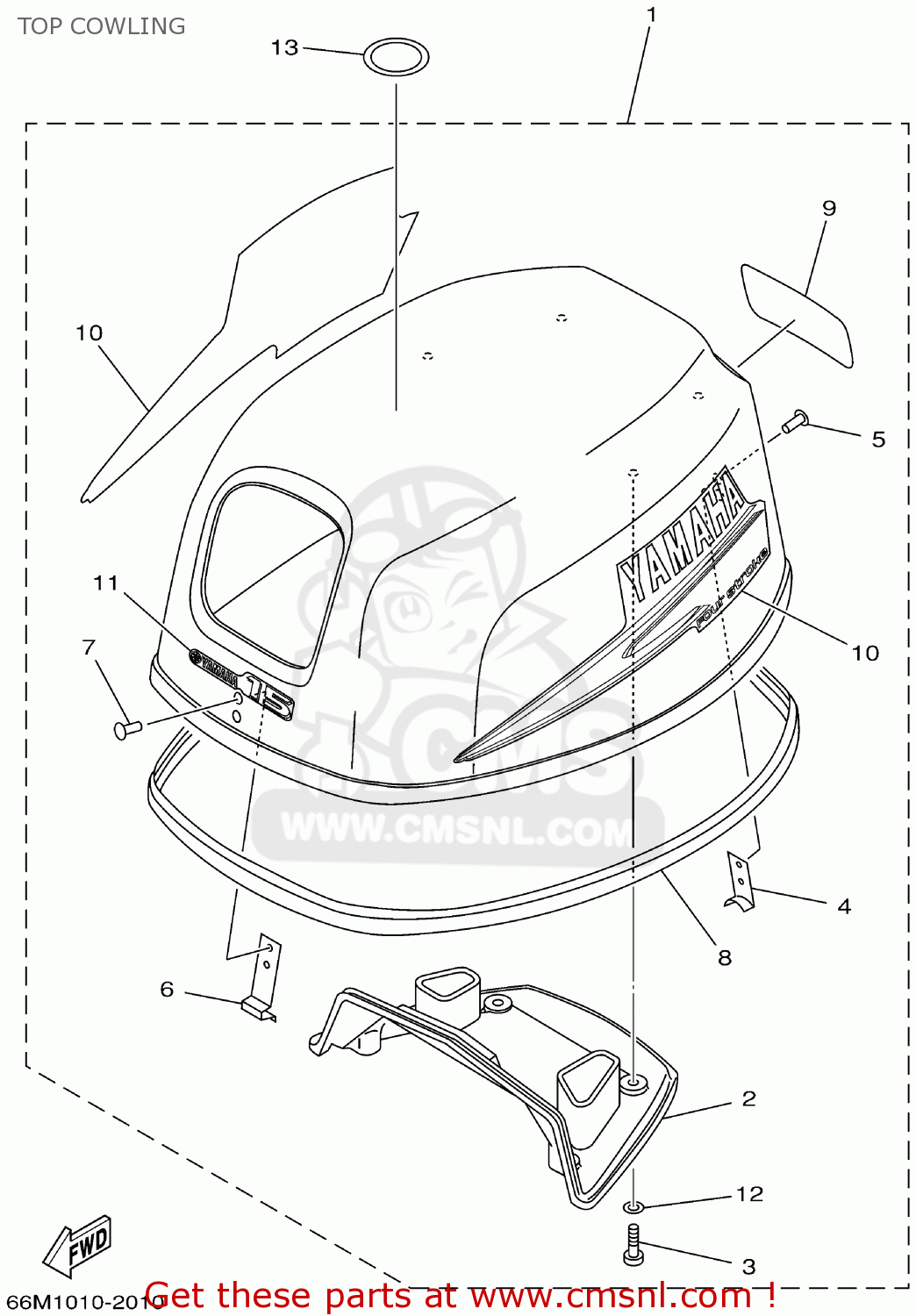 66M4267820: Graphic, Rear Yamaha - buy the 66M-42678-20 at CMSNL