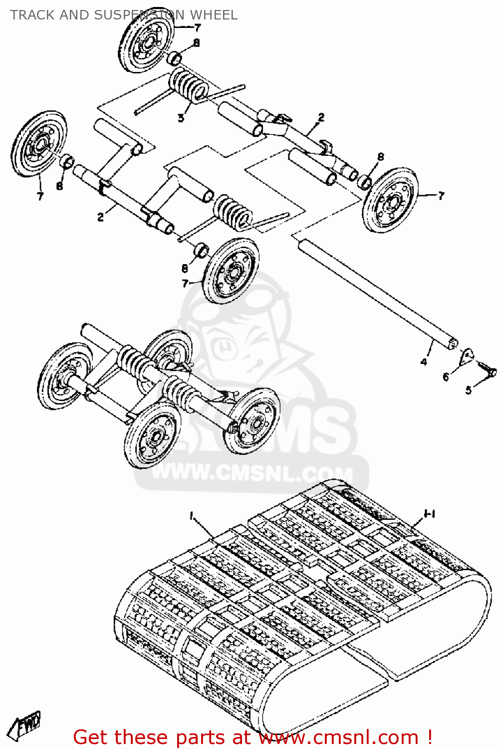 8184711001 Track Assy Yamaha buy the 8184711001 at CMSNL