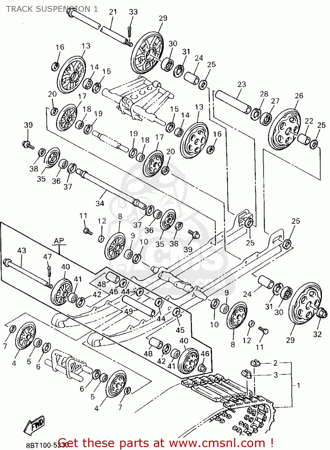 8BT4711000 Track Assy Yamaha buy the 8BT4711000 at CMSNL