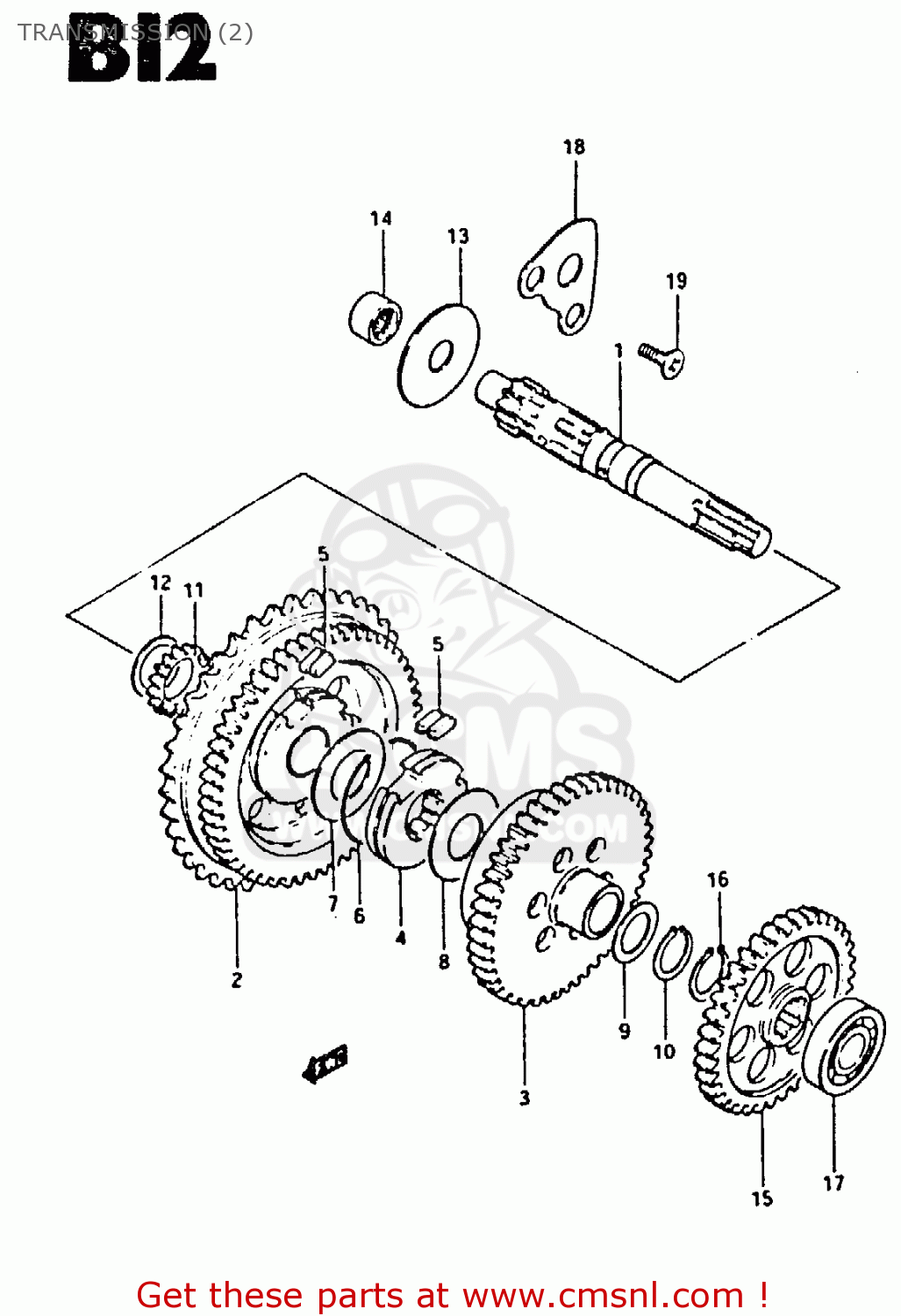 SPROCKET ASSY, PRIMARY DRIVEN for CS50 1983 (D) order at CMSNL
