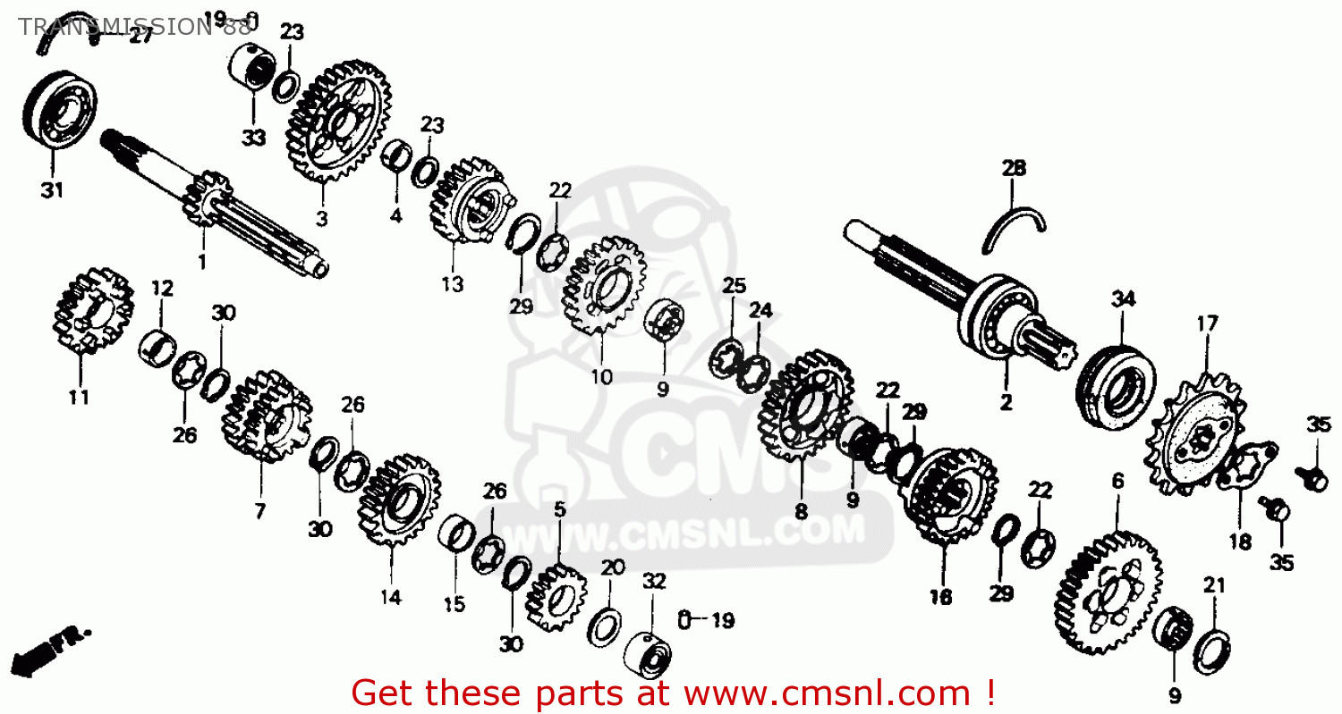 23521KV0000 Gear,countershaft Honda buy the 23521KV0000 at CMSNL