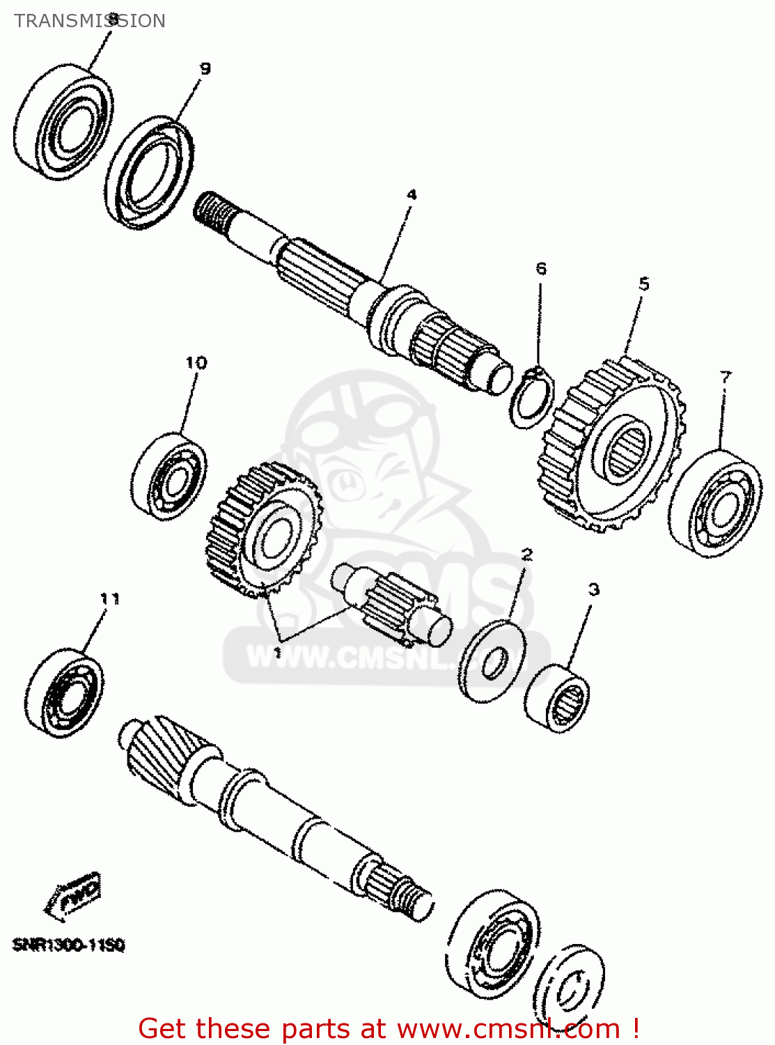 5HTE742100 Axle, Drive Yamaha buy the 5HTE742100 at CMSNL