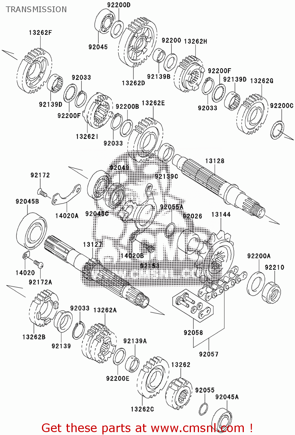 92057S020: Chain,drive,rk525smoz Kawasaki - buy the 92057S020 at CMSNL