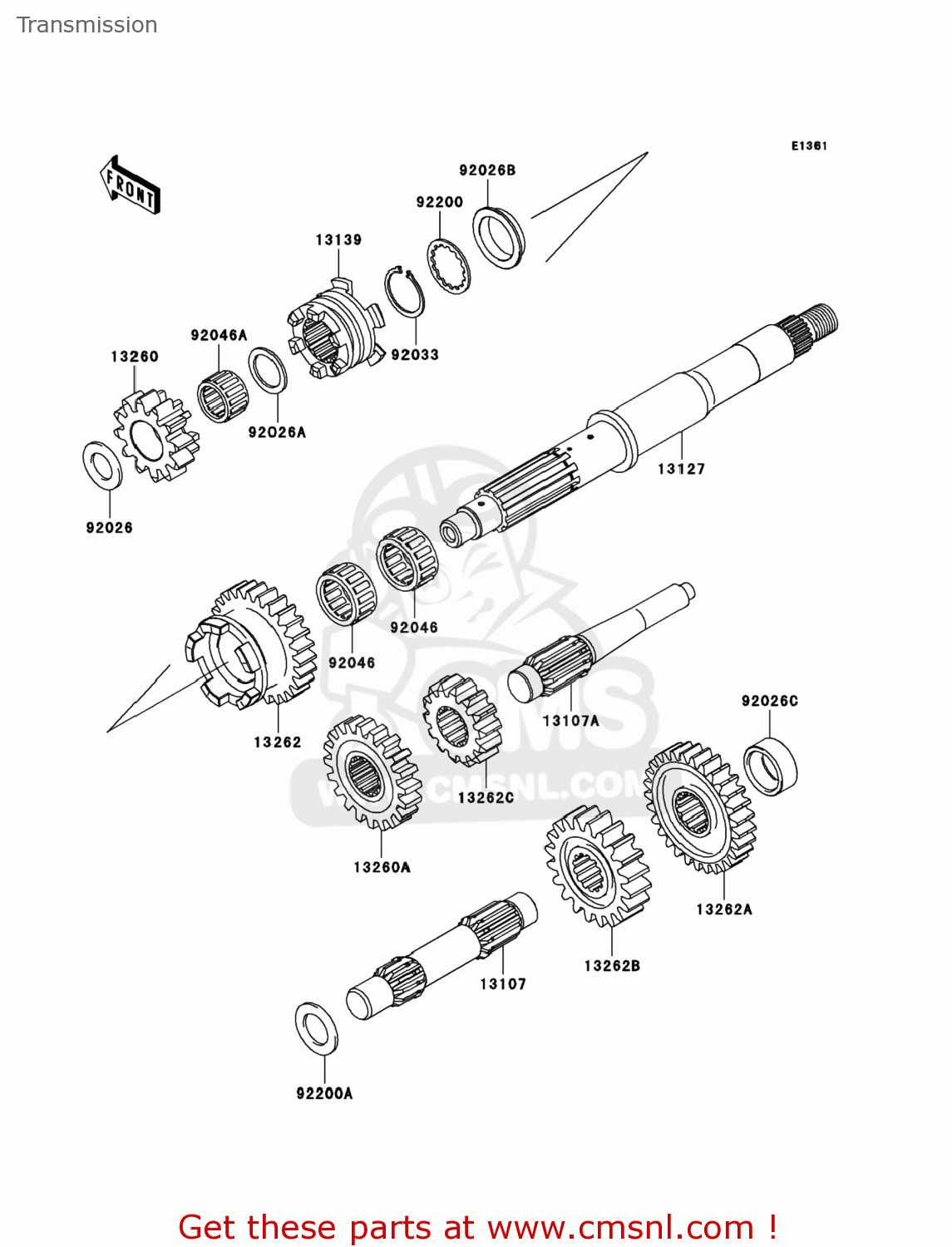 131391096: Shifter Kawasaki - buy the 13139-1096 at CMSNL