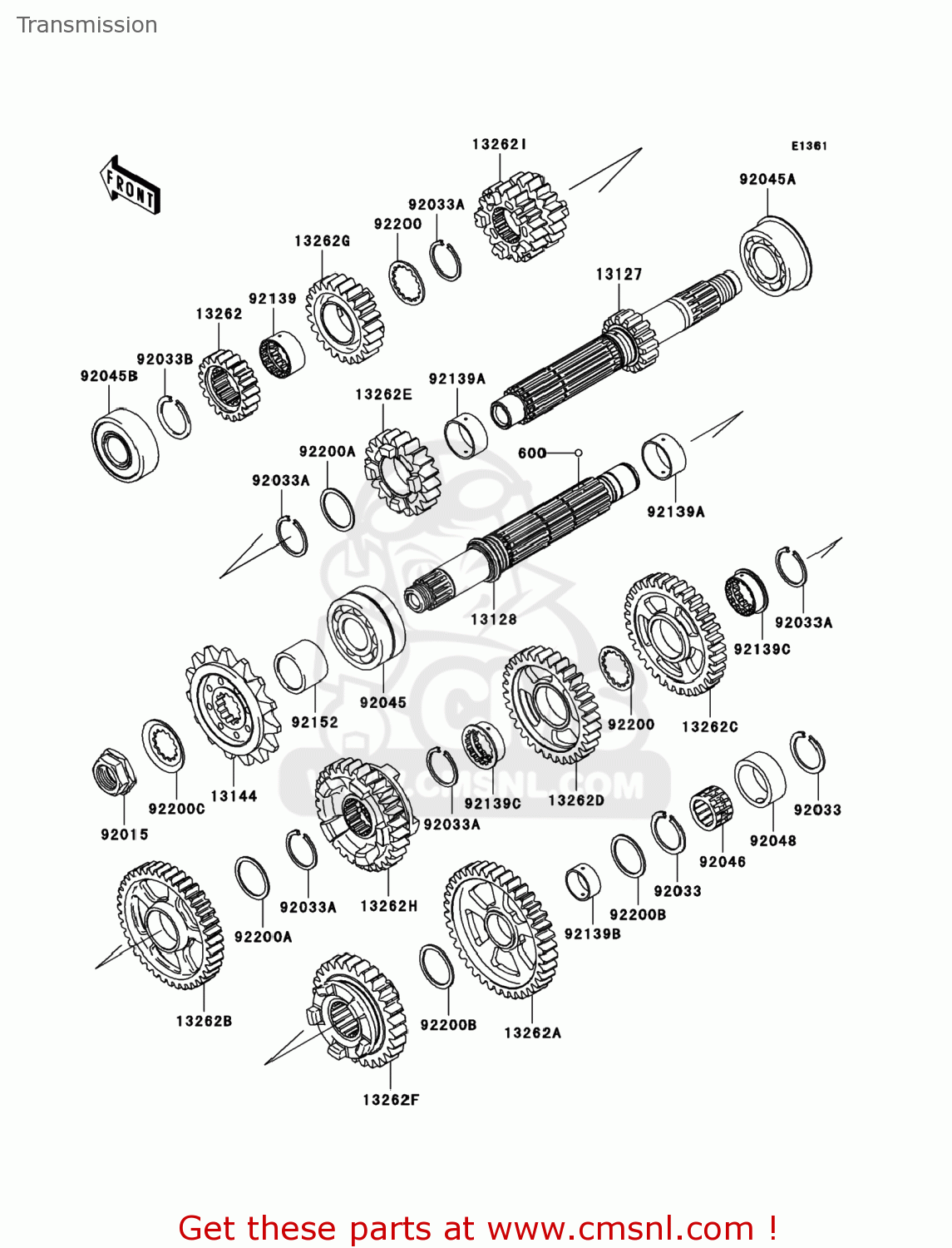 GEAR,INPUT 6TH,23T for ZX1000E9FA NINJA ZX10R 2009 USA