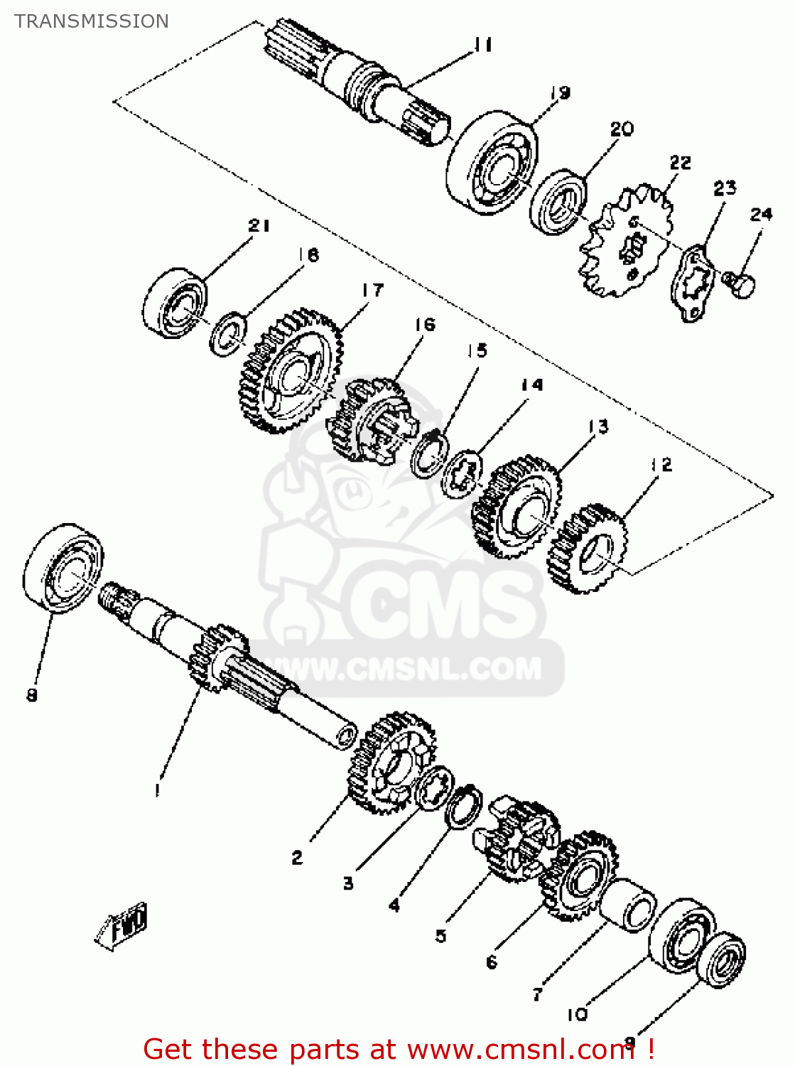 5H01741101: Axle, Main Yamaha - buy the 5H0-17411-01 at CMSNL