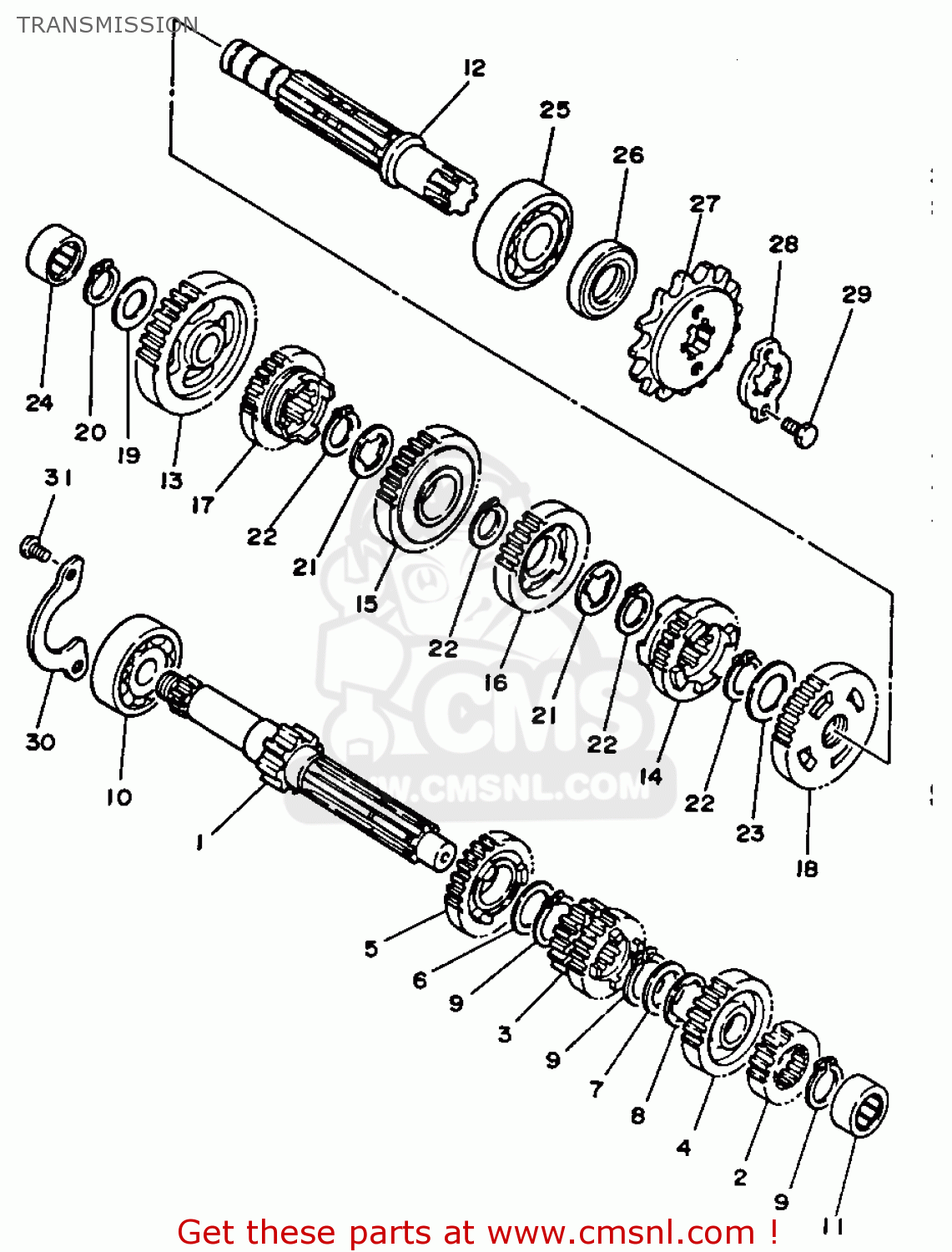 9330630438: Bearing(2xj) Yamaha - buy the 93306-30438-00 at CMSNL