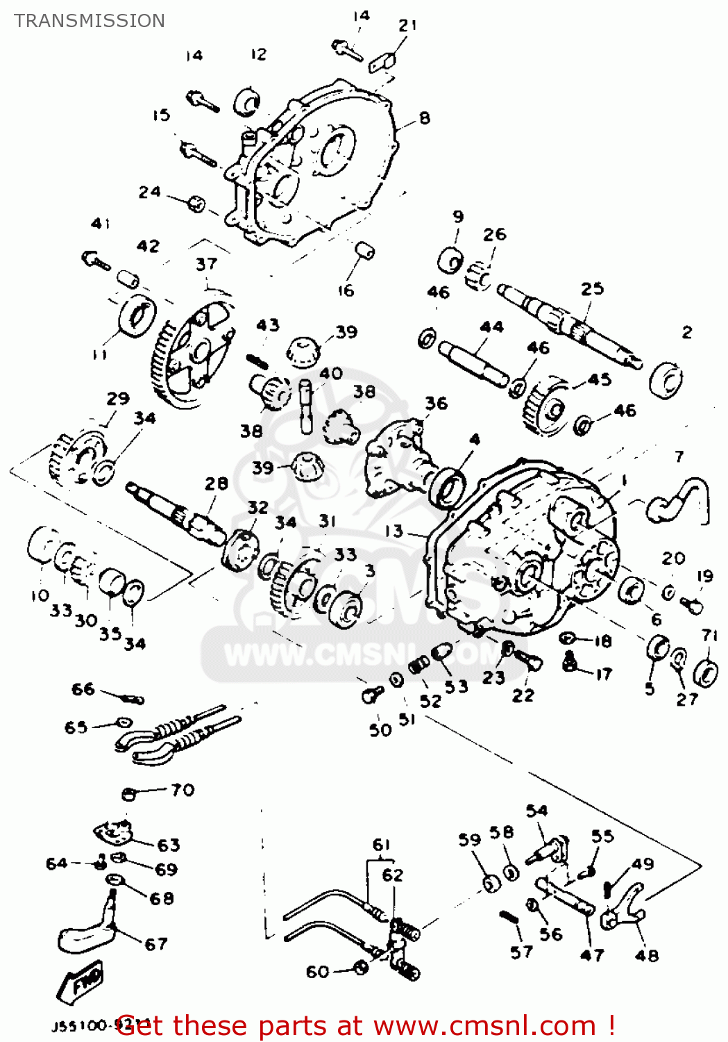 J554632209 Spacer, Input Shaft Yamaha buy the J554632209 at CMSNL