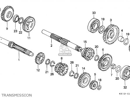 GEAR,CT/SHAFT 4TH GEAR,CT/SHAFT 4TH