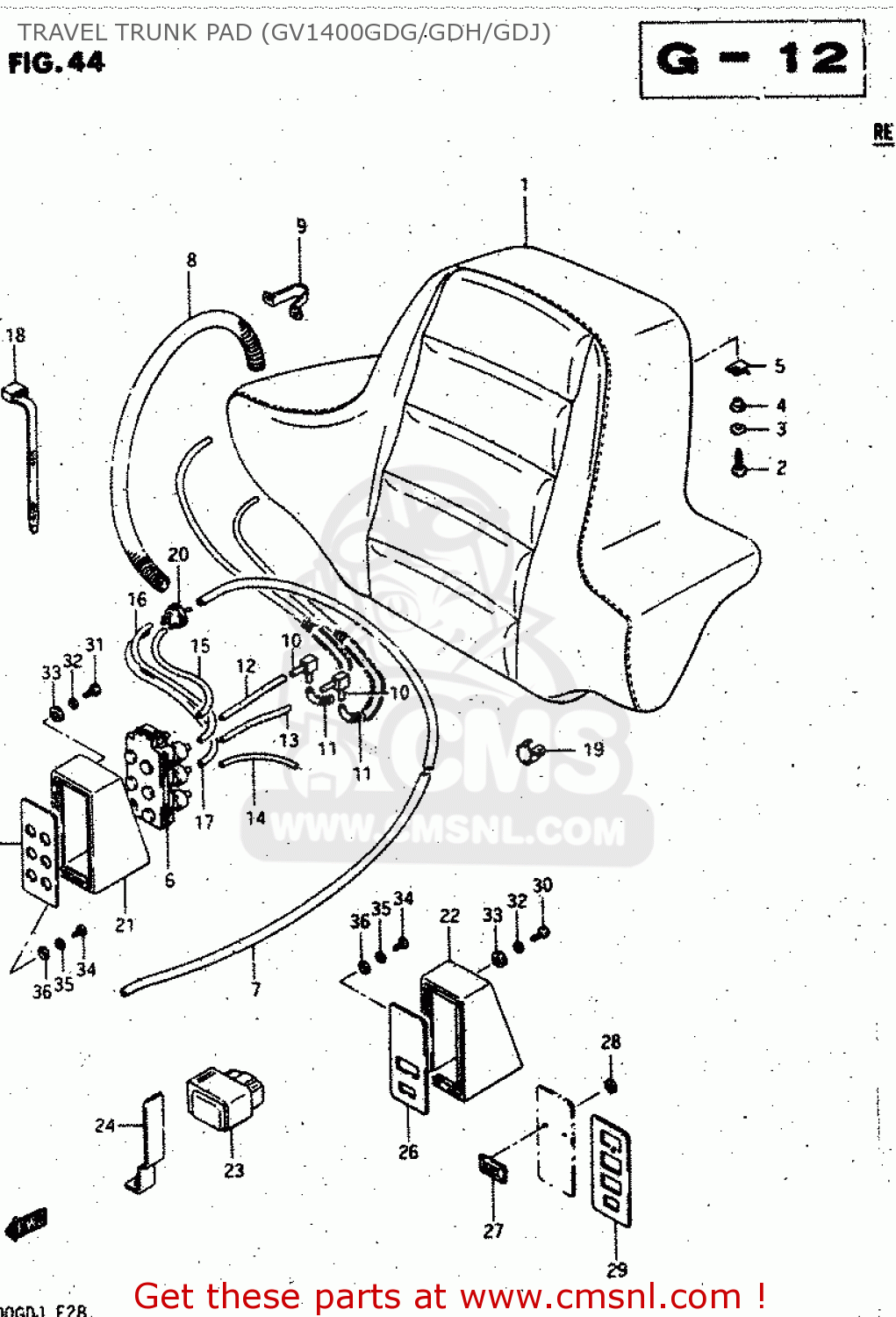 Pad Assembly For Gv1400gd 1987 H E01 Order At Cmsnl