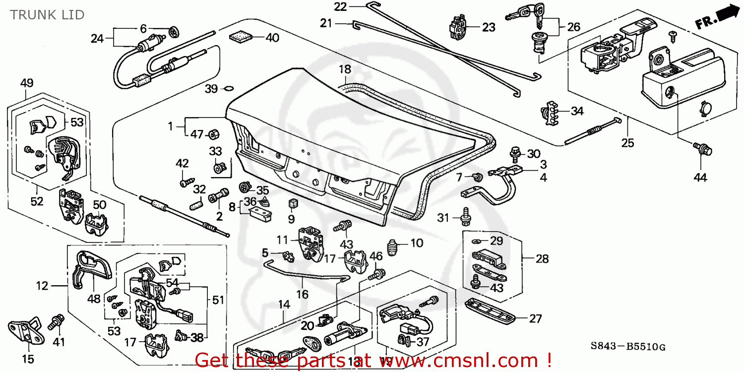 74863S84A01 Rod,trunk Lock Honda buy the 74863S84A01 at CMSNL