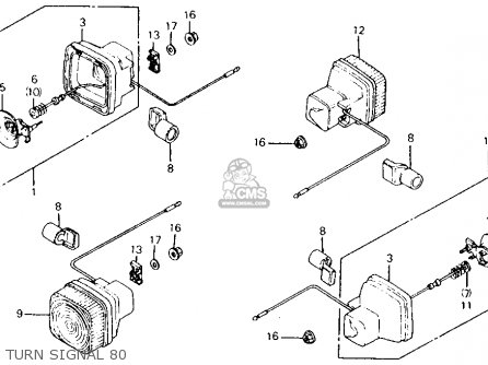 33410459671: Wire, R. Turn Signal Honda - buy the 33410-459-671 at CMSNL