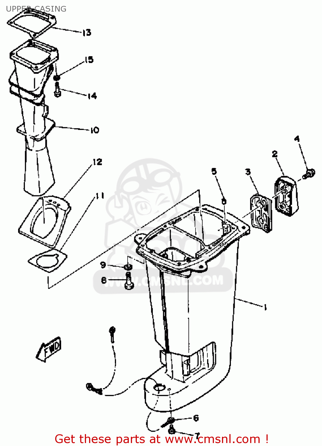 6L241131005B Manifold, Exhaust Yamaha buy the 6L241131005B at CMSNL