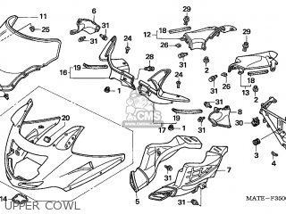 64230MATH10ZA: Cowl Set, Upper (wl) Honda - buy the 64230-MAT-H10ZA at ...