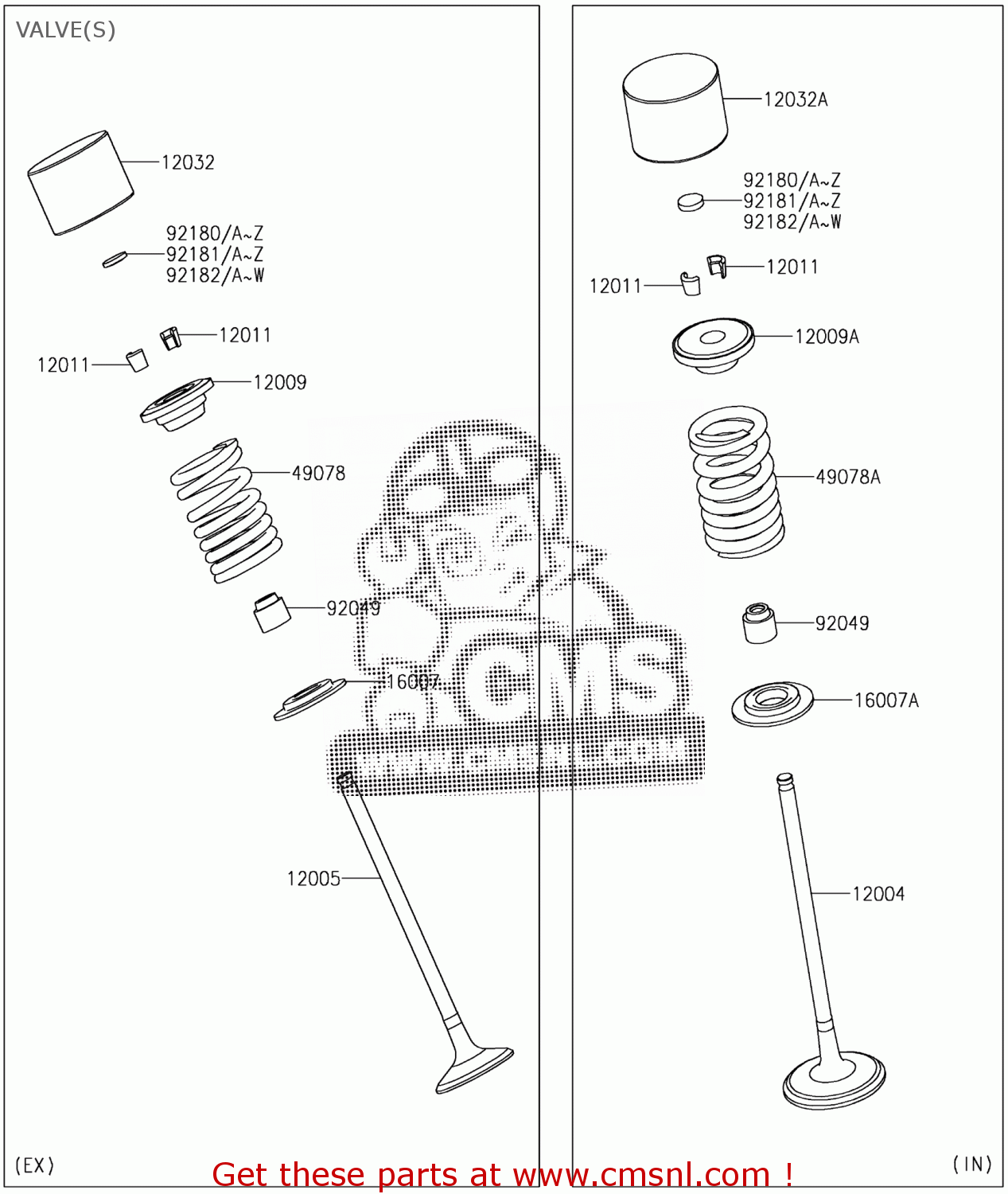 120040738 Valveintake Kawasaki buy the 120040738 at CMSNL