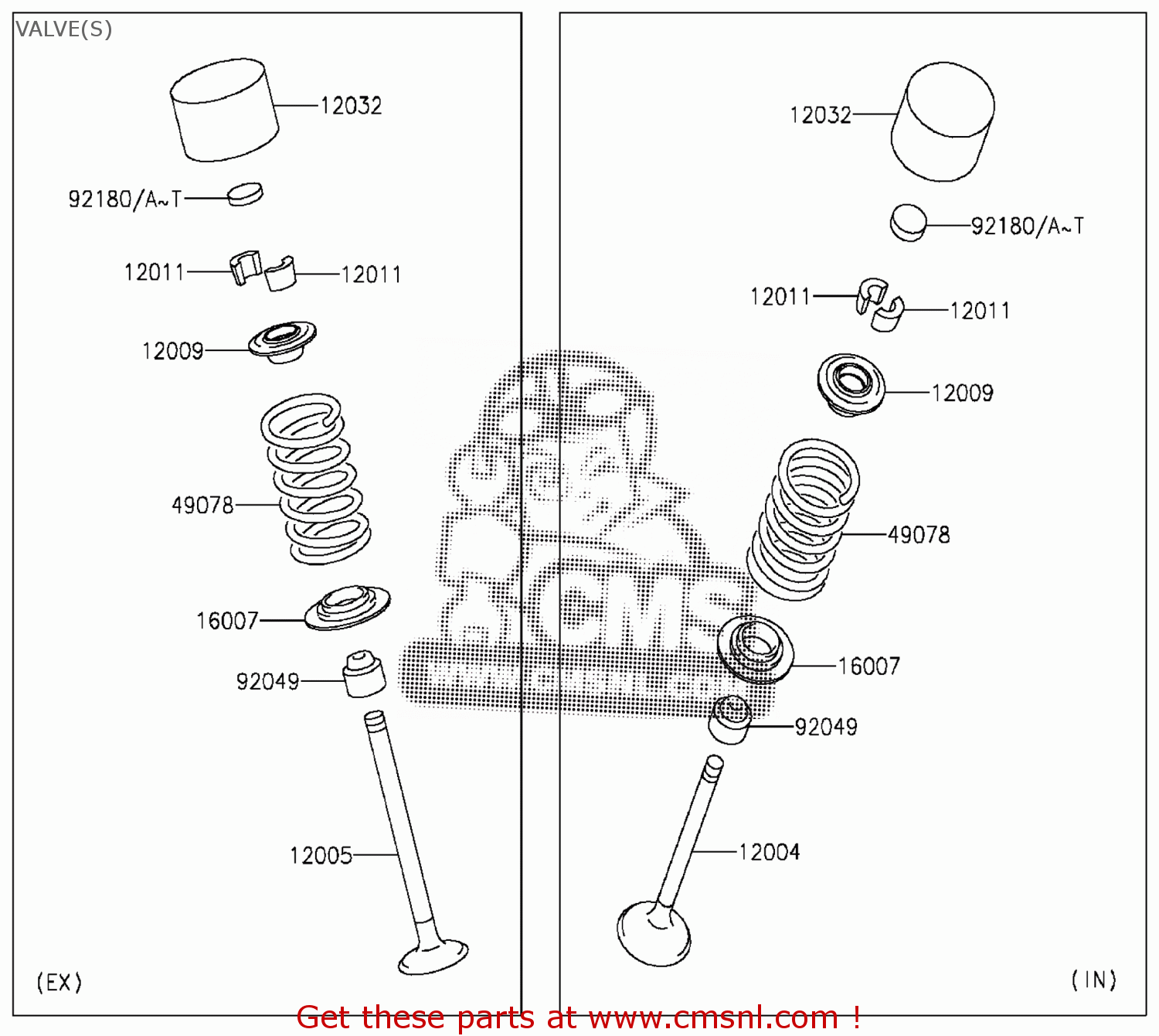 120050748 Valveexhaust Kawasaki buy the 120050748 at CMSNL
