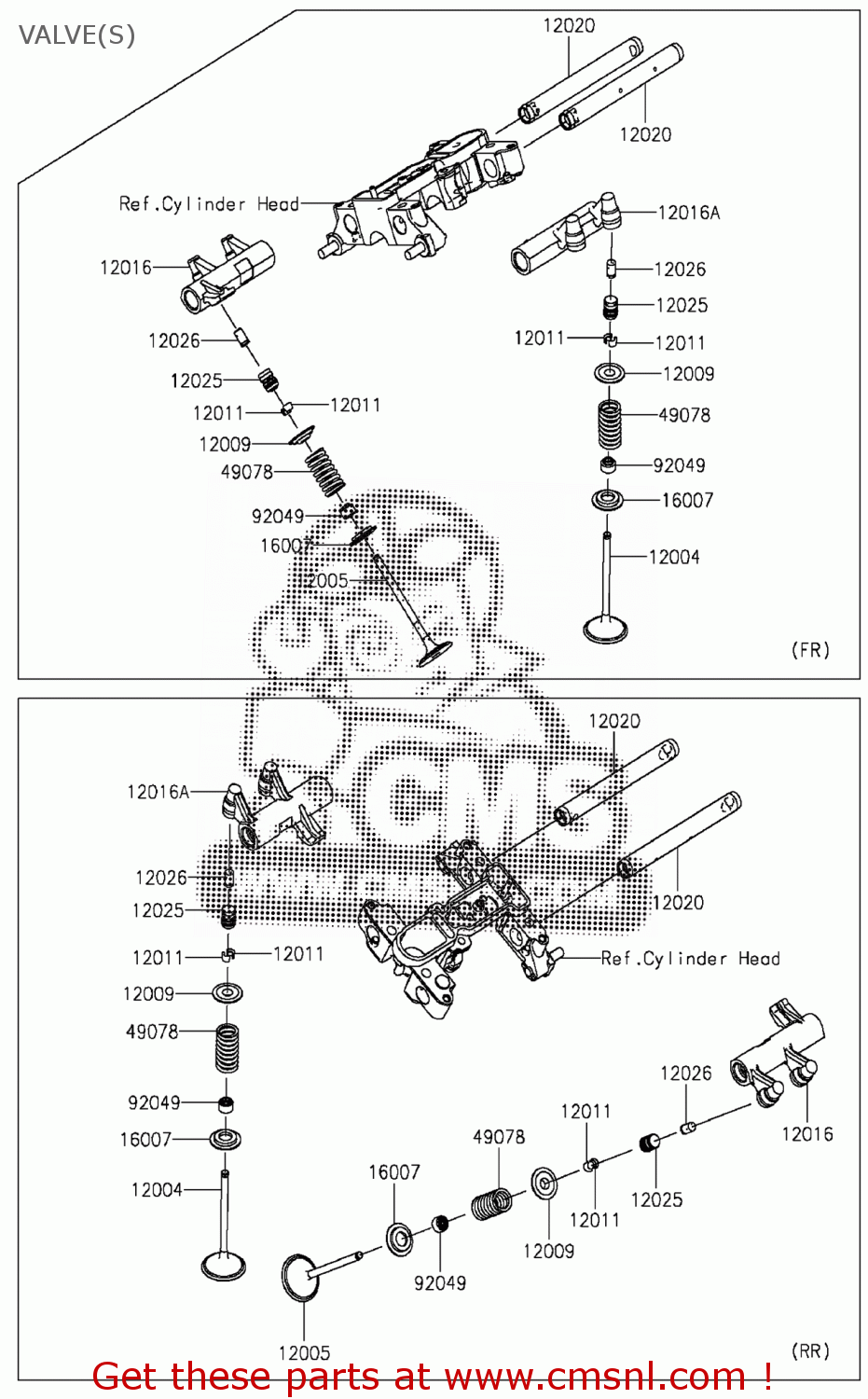 Kawasaki SHAFT-ROCKER 120200008 Kawasaki SHAFT-ROCKER 120200008