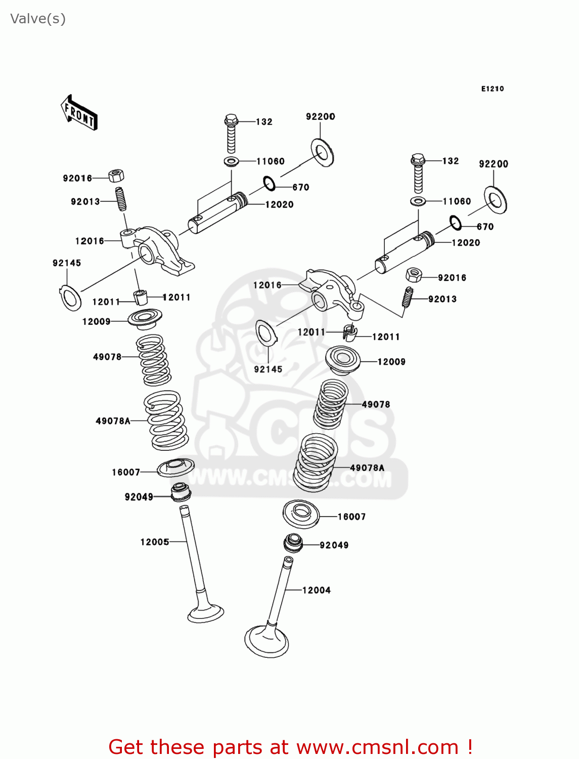 120041155 Valveintake Kawasaki buy the 120041155 at CMSNL