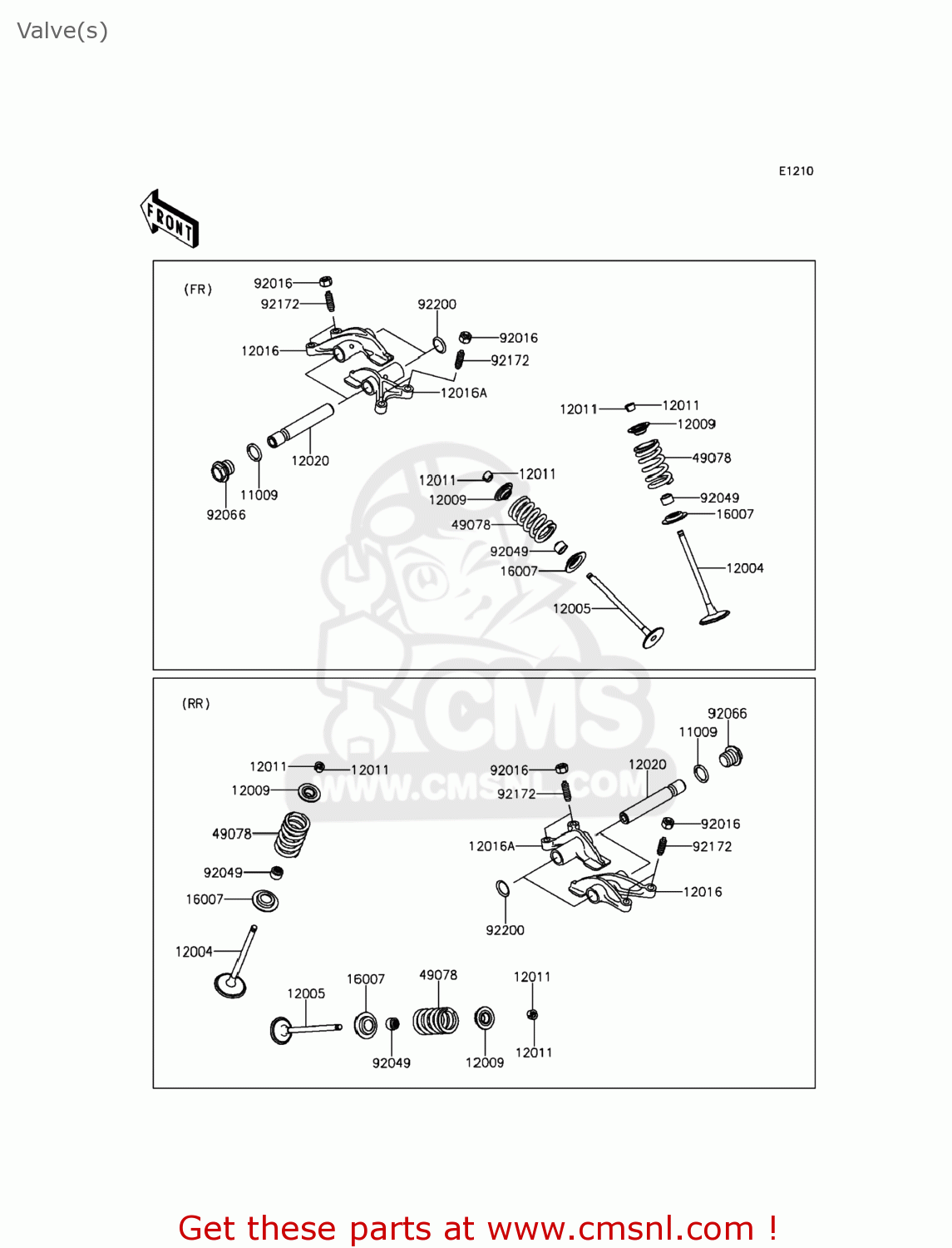 120040048 Valveintake Kawasaki buy the 120040048 at CMSNL