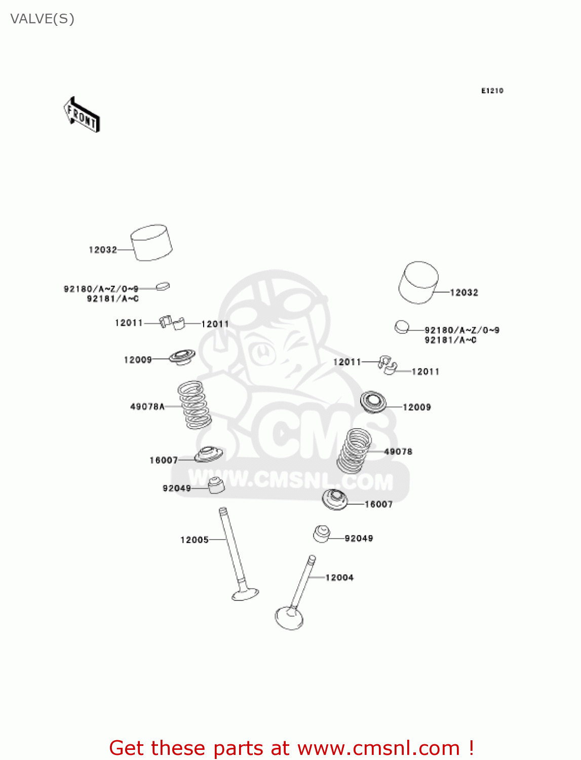 120040006 Valveintake Kawasaki buy the 120040006 at CMSNL