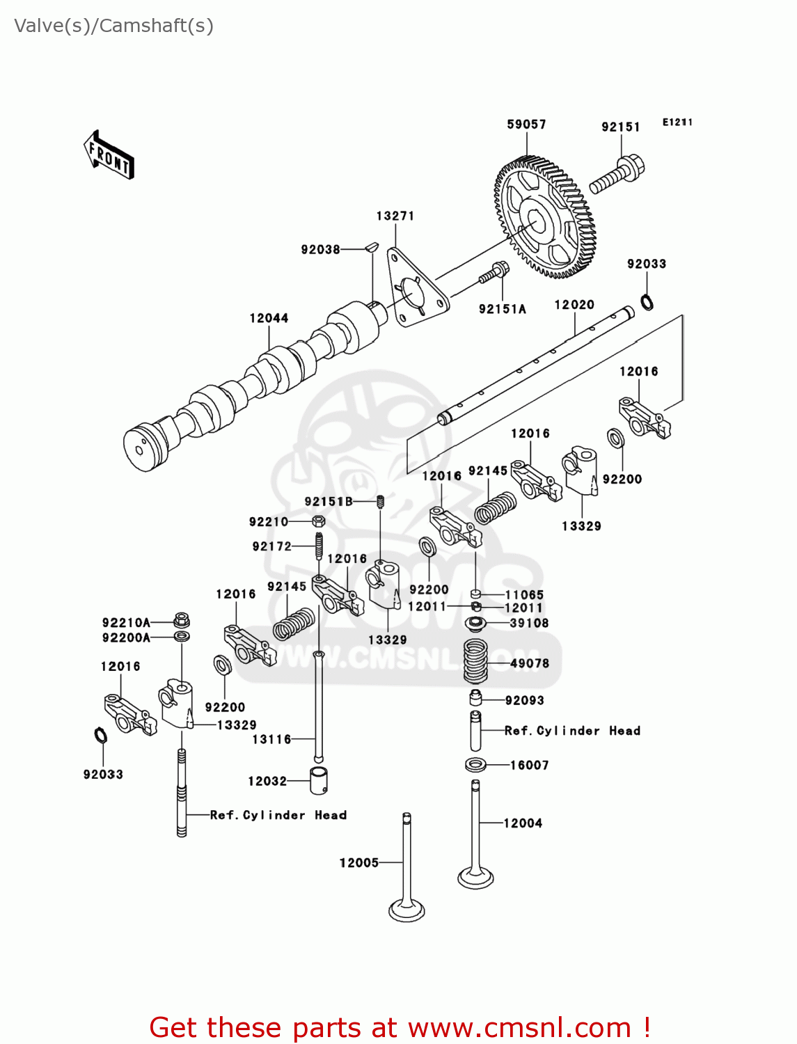 921720210: Screw,valve Adjust Kawasaki - buy the 92172-0210 at CMSNL