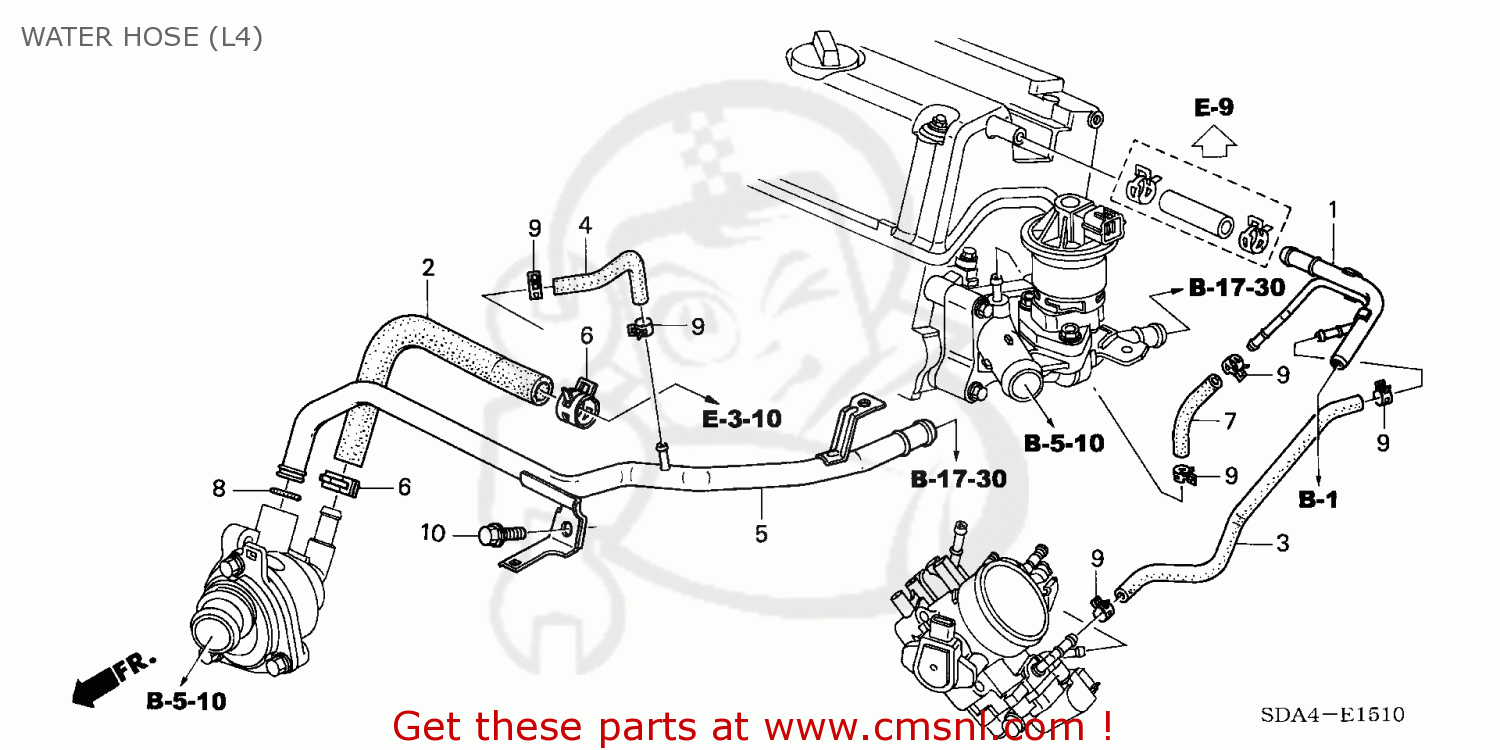 17137raaa01: Pipe Comp,brthr Honda - Buy The 17137-raa-a01 At Cmsnl