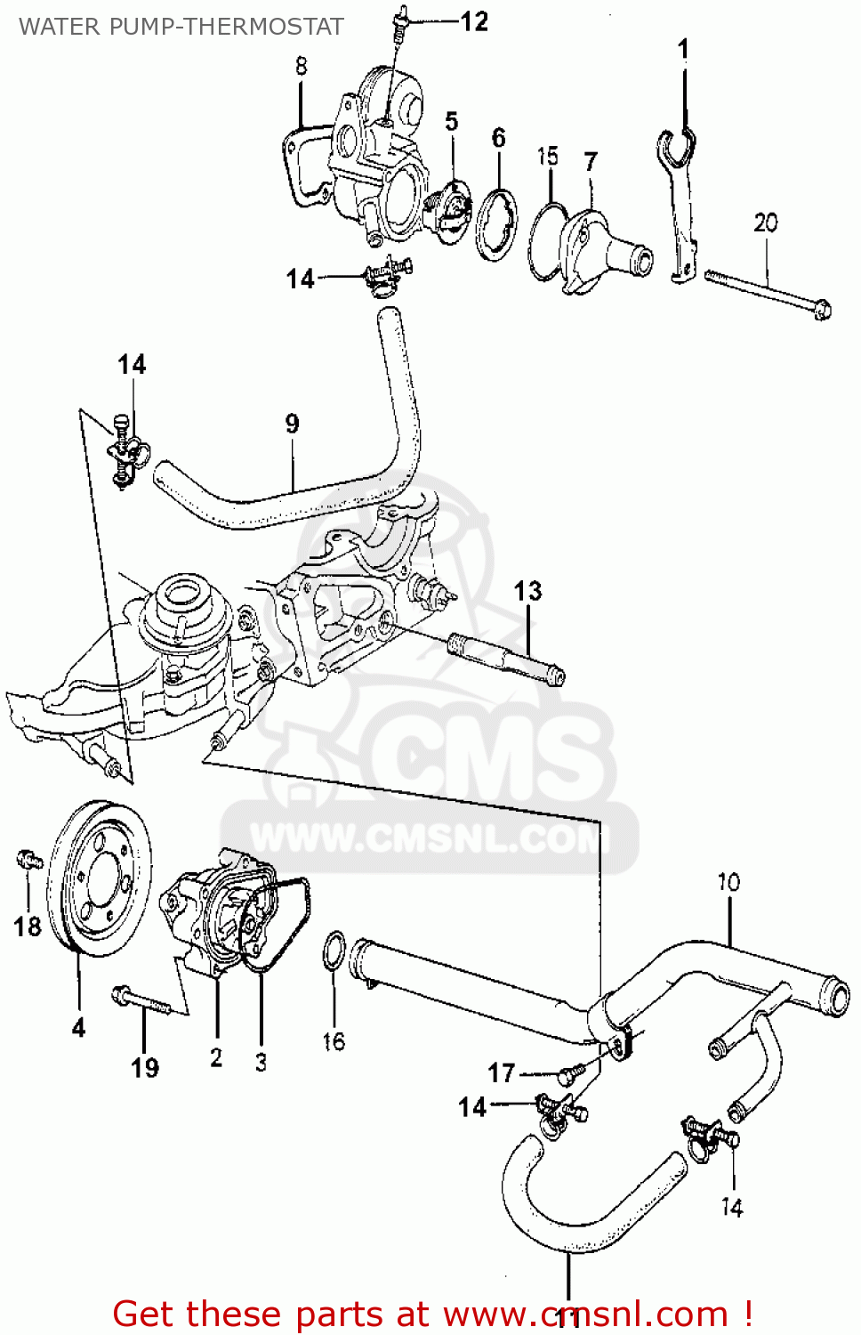 19504PB2690 Hose, Bypass Inlet Honda buy the 19504PB2690 at CMSNL