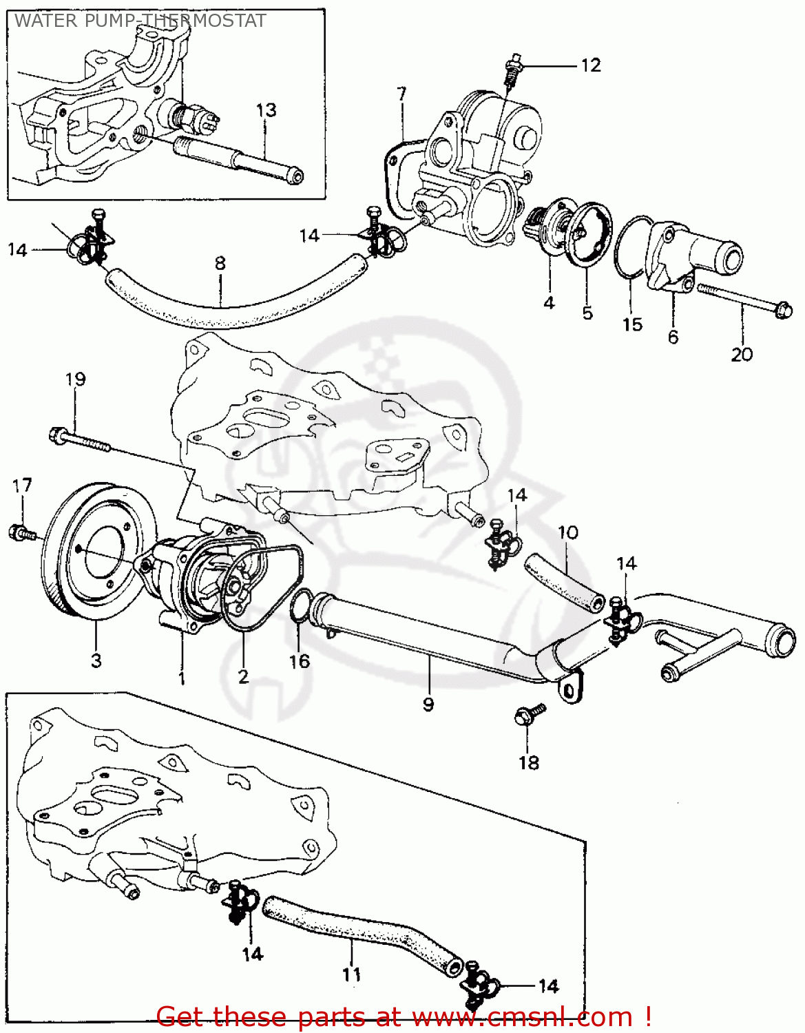 19504PA6000 Hose, Bypass Inlet Honda buy the 19504PA6000 at CMSNL