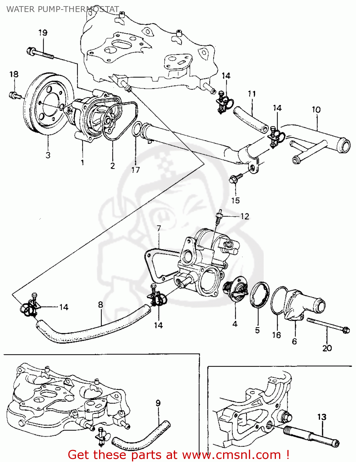 19504PA6690 Hose, Bypass Inlet Honda buy the 19504PA6690 at CMSNL