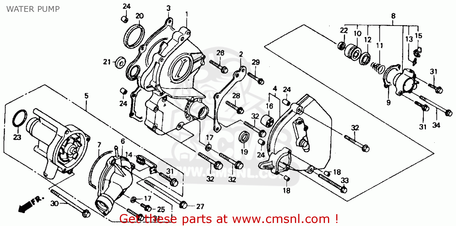 19200MS2610: Pump Assy.,water Honda - buy the 19200-MS2-610 at CMSNL