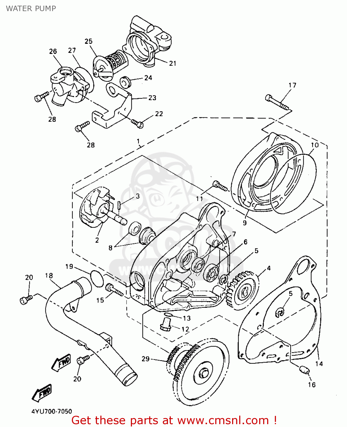 Nk Water Pump Assy Yamaha Buy The Nk At Cmsnl