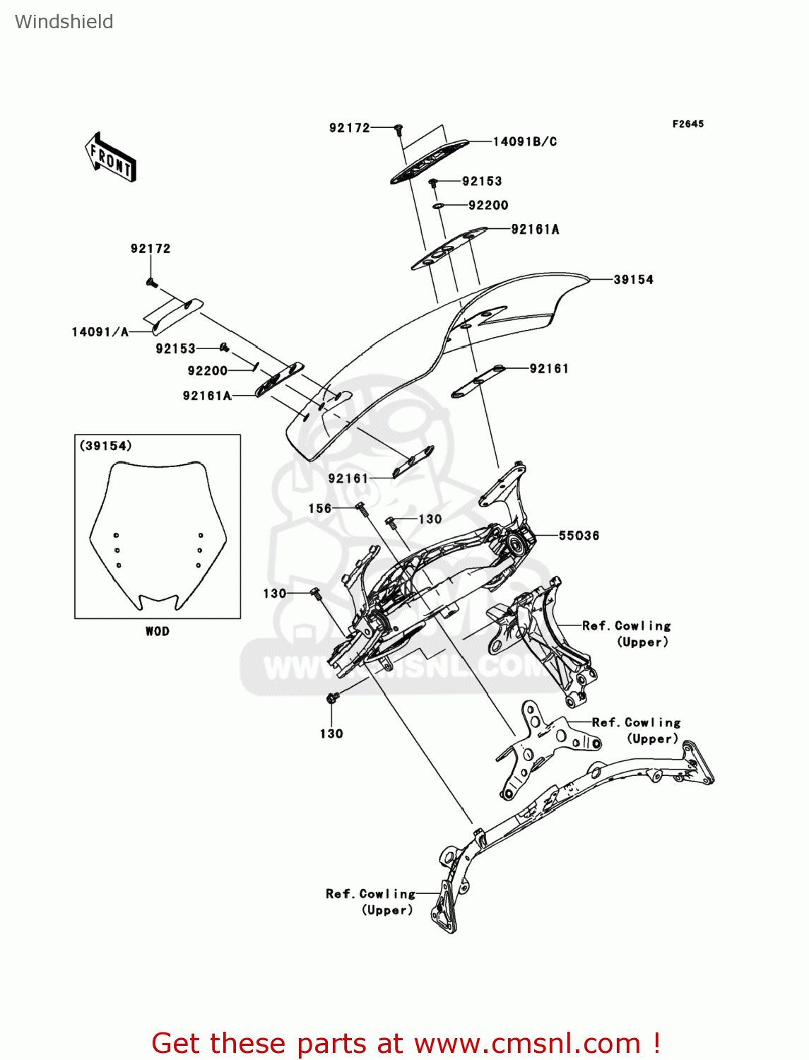 550360003 Windshieldassy Kawasaki buy the 550360003 at CMSNL
