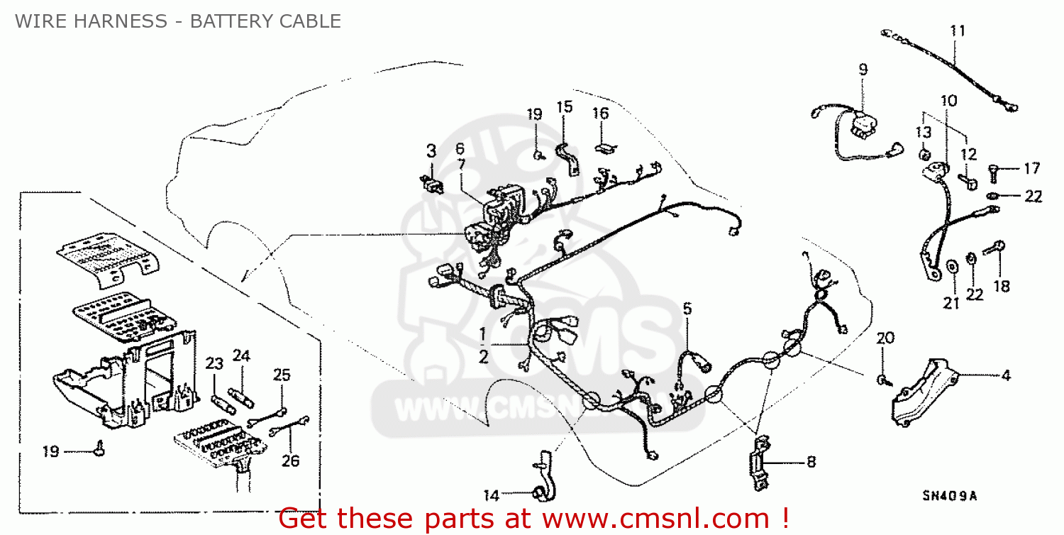 32104692000: Protr,cabin Harn Honda - Buy The 32104-692-000 At Cmsnl