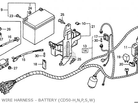 Box Battery Jdm For Cd50 1998 W, Honda Cd 50 Wiring Diagram
