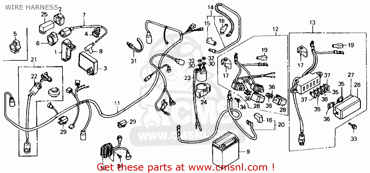 32601HE0000: Cable,bat.earth Honda - buy the 32601-HE0-000 at CMSNL