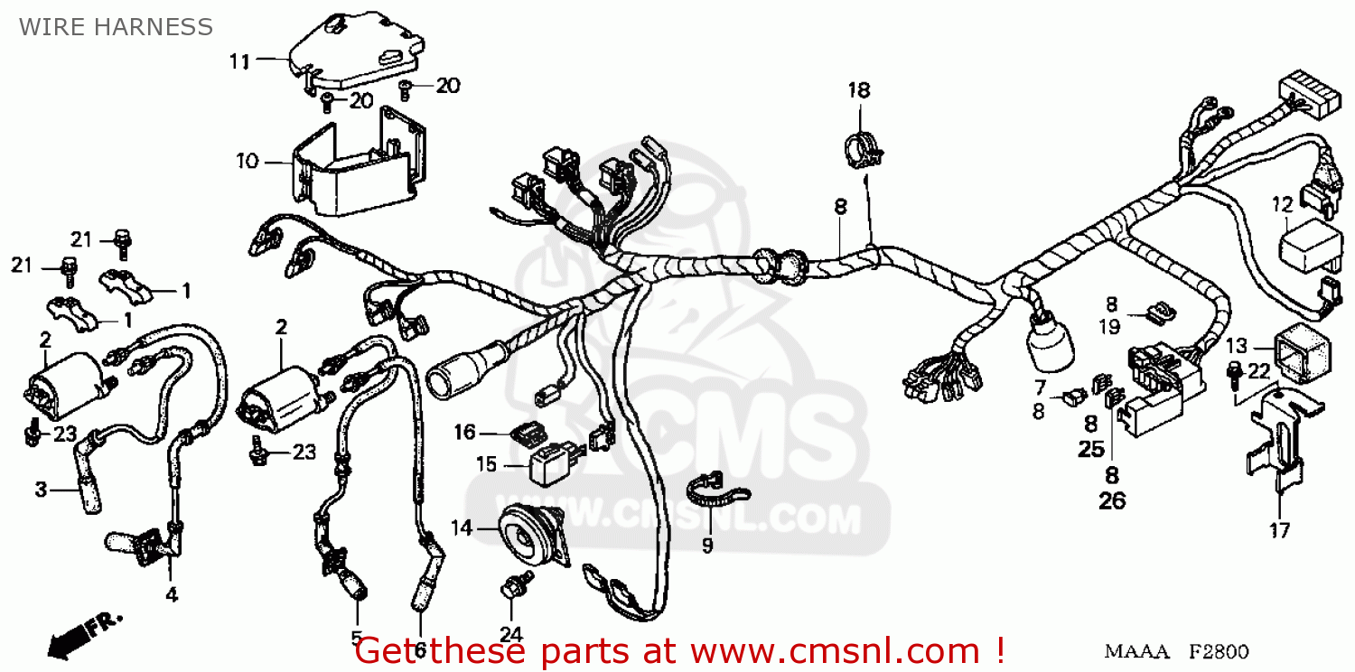 32100MAAB20 Harness,wire Honda buy the 32100MAAB20 at CMSNL