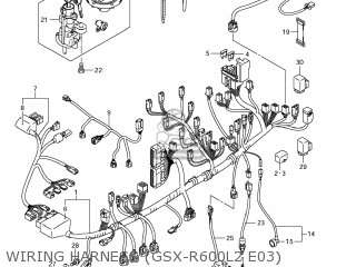 HARNESS,WIRING NO.1 for GSXR600 2012 (L2) USA (E03) - order at CMSNL